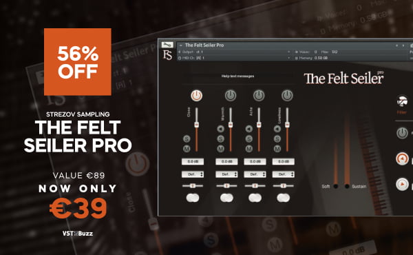 Save 56% on The Felt Seiler Pro for Kontakt Player by Strezov Sampling