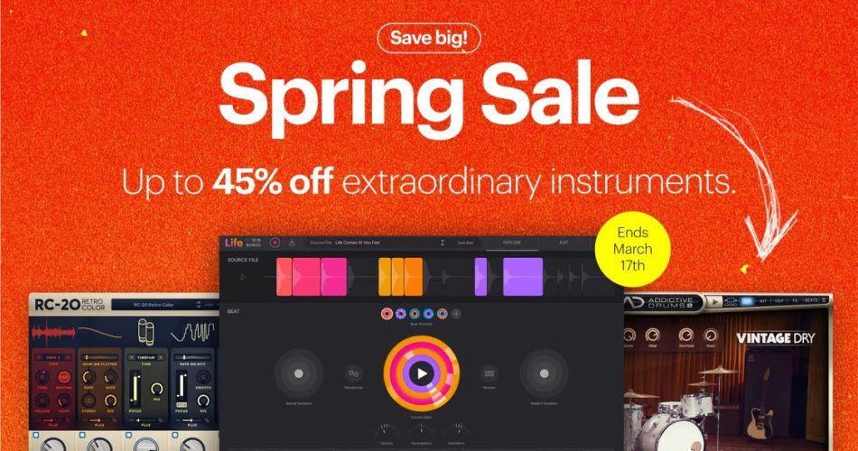 XLN Audio Spring Sale: Save up to 45% on Life, XO, Addictive Drums & Keys, RC-20 Retro Color & more