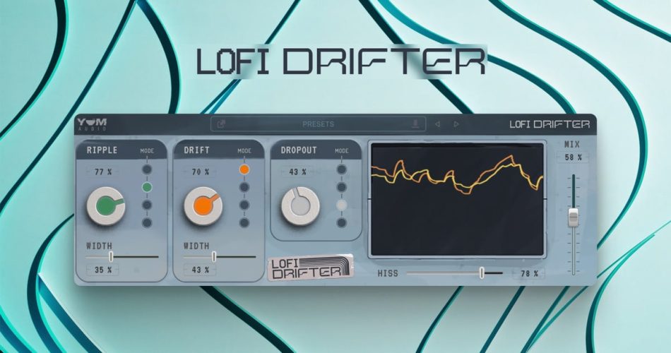 Yum Audio releases Lofi Drifter vintage sound modulation plugin