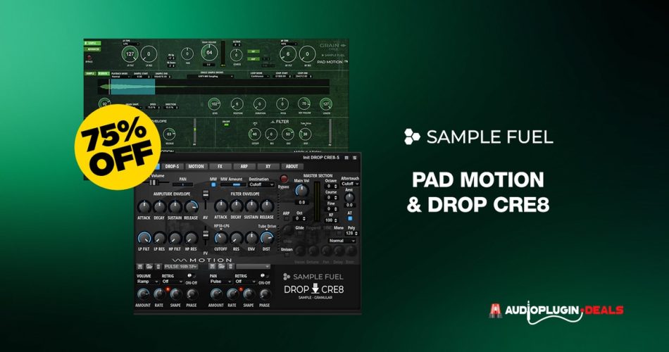 Save 75% on Pad Motion & Drop-CRE8 Analog Expansion Bundle by Sample Fuel