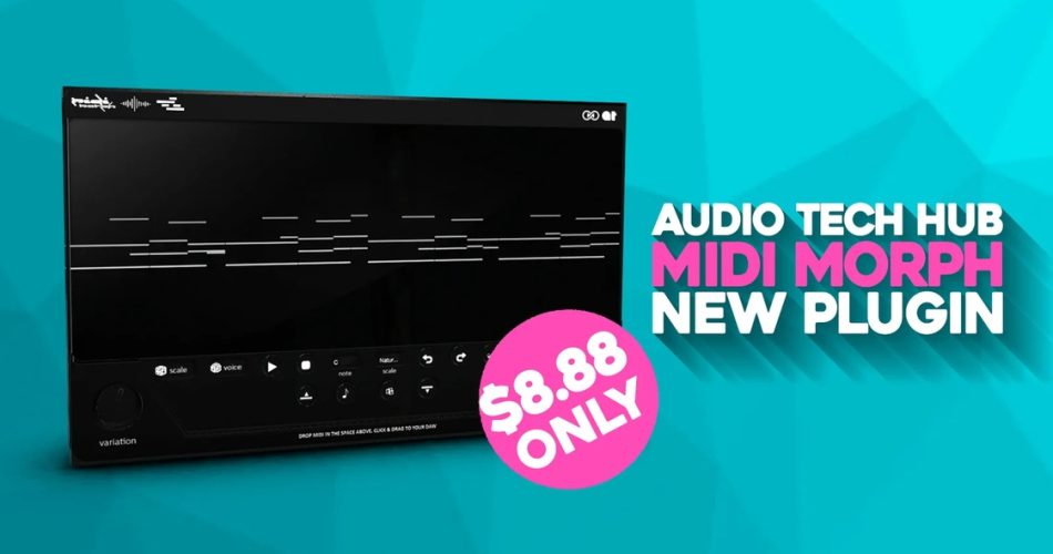 Save 55% on MIDI Morph melody generator plugin (VST/AU)