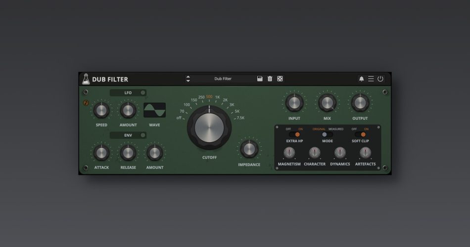 AudioThing launches Dub Filter vintage high-pass filter plugin