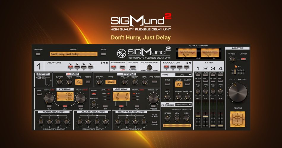 D16 Group releases Sigmund 2 delay effect plugin at intro offer