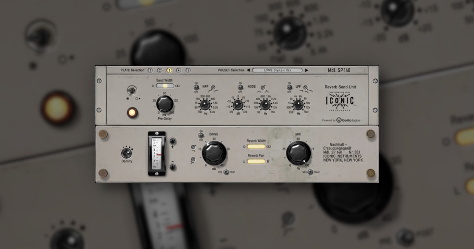 Iconic Instruments releases SP140 Plate Reverb effect plugin