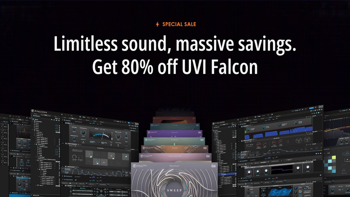 UVI Falcon 3 virtual instrument + 19 Expansions on sale for $199 USD!