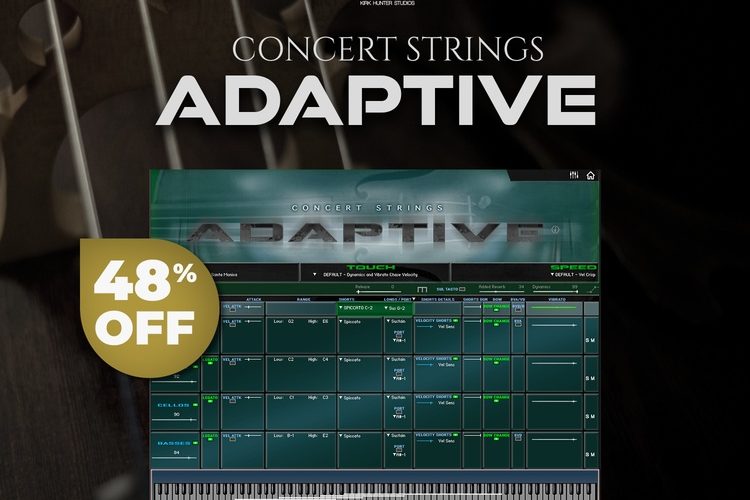 Concert Strings Adaptive for Kontakt by Kirk Hunter Studios