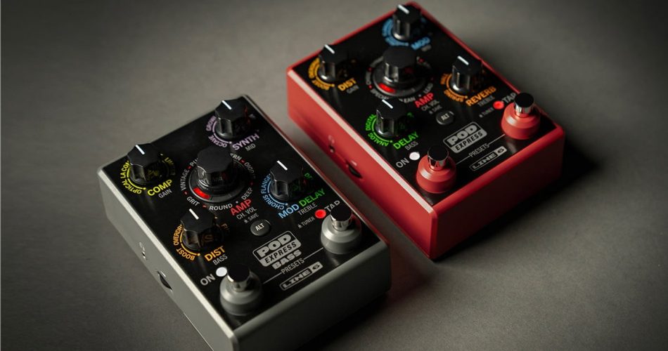 Line 6 introduces POD Express Guitar and Bass Processors