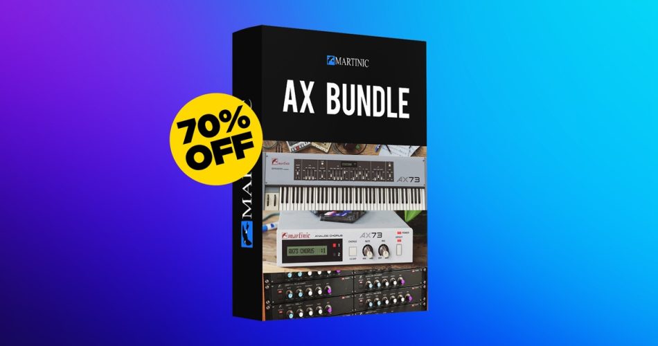 Save 70% on Martinic AX73 Synthesizer, AXFX Effect Rack & AX Chorus