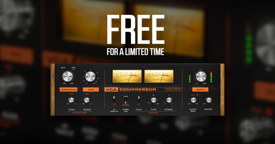FREE: VCA Compressor effect plugin by Softube (limited time)