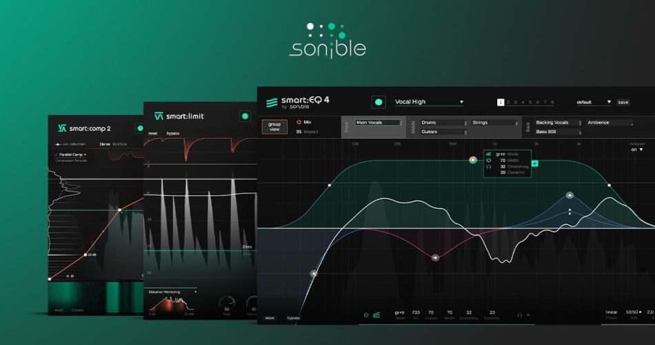 Sonible smart:essentials plugin bundle on sale for $169 USD