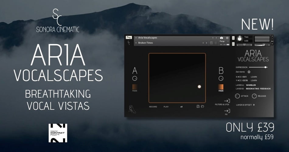 Sonora Cinematic launches Aria Vocalscapes for Kontakt Player