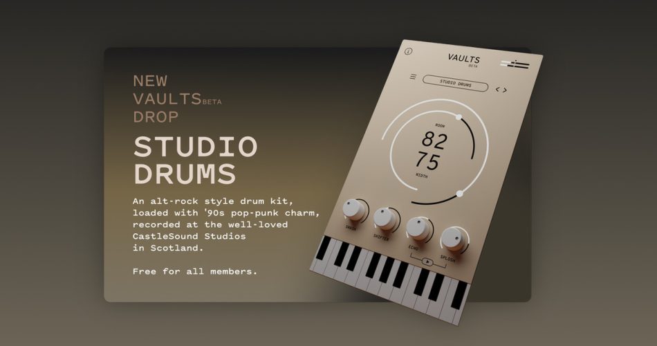 The Crow Hill Company releases Studio Drums free Vaults instrument