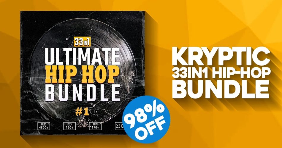 Save 98% on 33-in-1 Ultimate Hip Hop Bundle #1 by Kryptic Samples