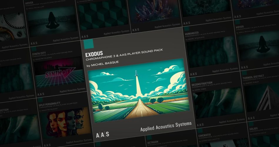 AAS releases Exodus sound pack + Chromaphone 3 products 50% OFF