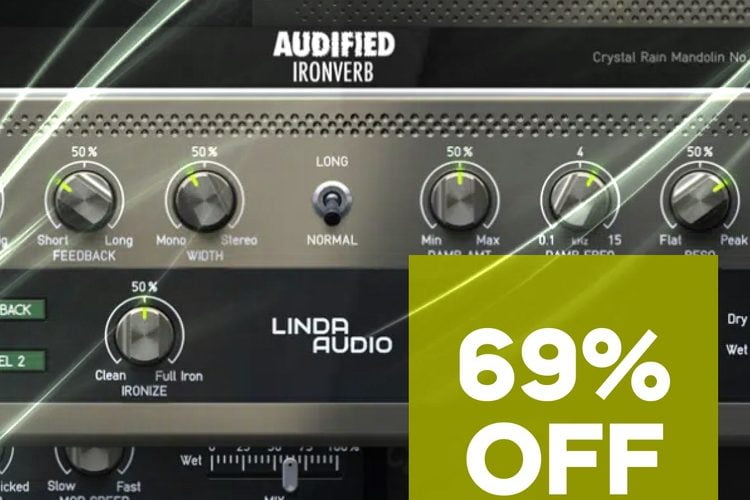 Save 62% on Linda IronVerb effect plugin by Audified