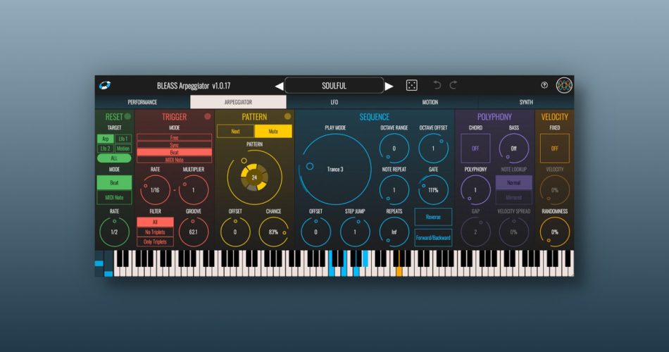 BLEASS Arpeggiator creative MIDI arp plugin on sale for $29 USD