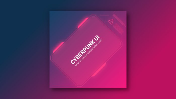 Bluezone Corporation Cyberpunk UI