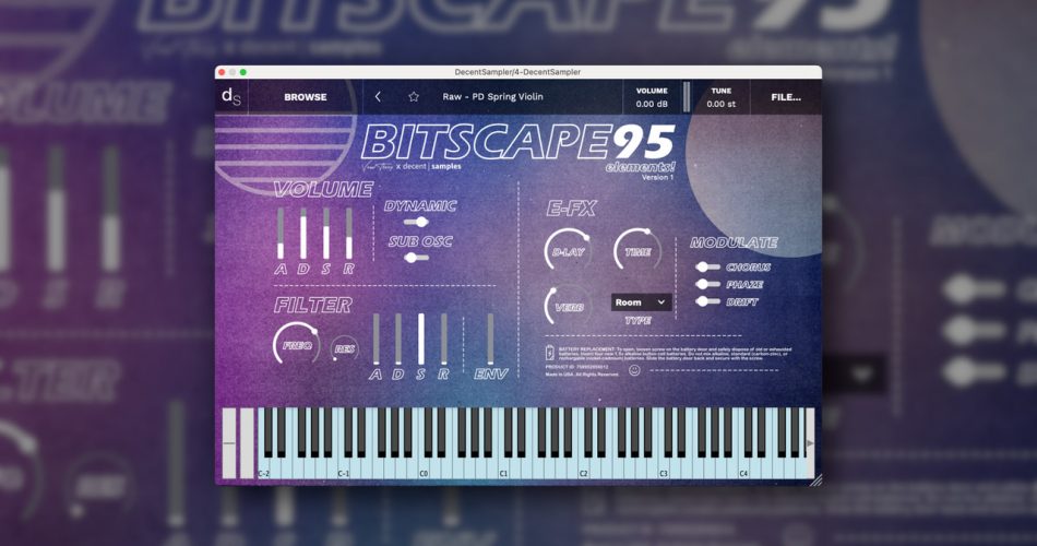 Decent Samples releases Bitscape 95 by Venus Theory & Dave Hilowitz