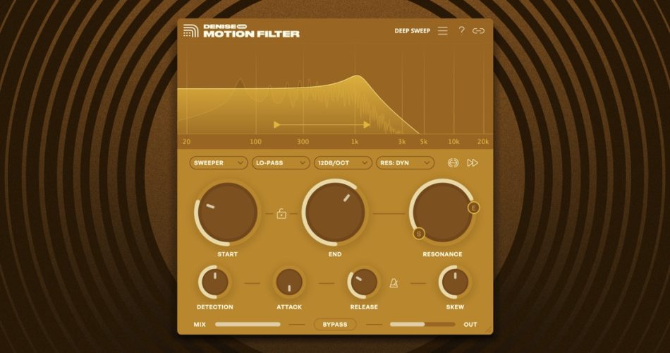 Denise Audio releases Motion Filter sweeper effect plugin