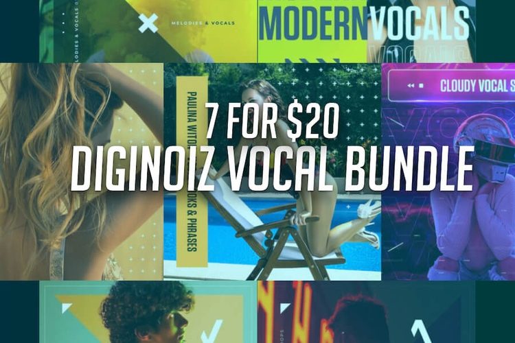 Save 89% on Diginoiz Vocal Bundle: 7 Vocal Packs for $20 USD
