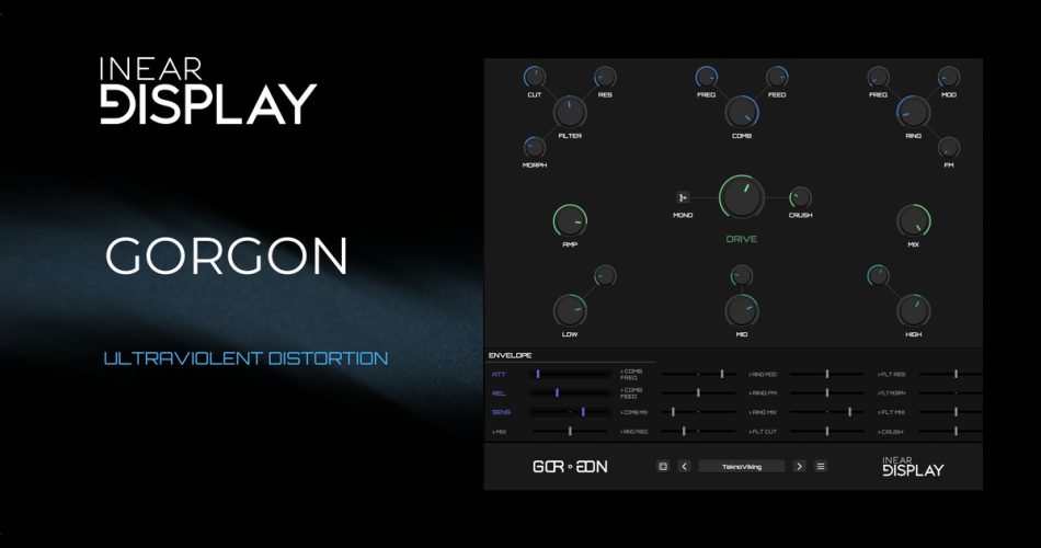 Inear Display releases Gorgon 2.0 distortion effect plugin