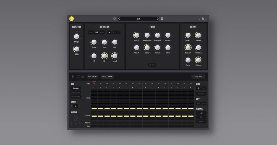 Mi-03 free bassline synthesizer plugin by Music Instinct