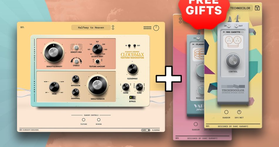 Karanyi Sounds offers free plugins with purchase of Cloudmax