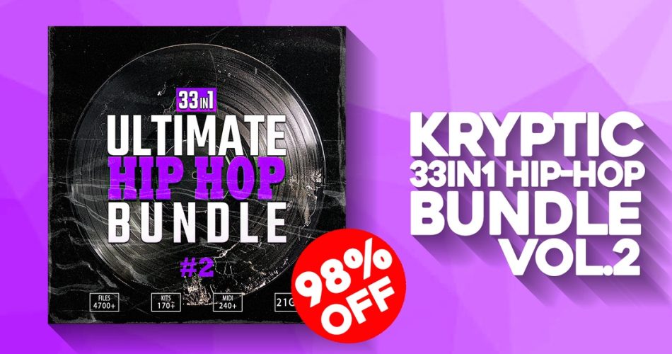 Save 98% on 33-in-1 Ultimate Hip-Hop Bundle #2 by Kryptic Samples