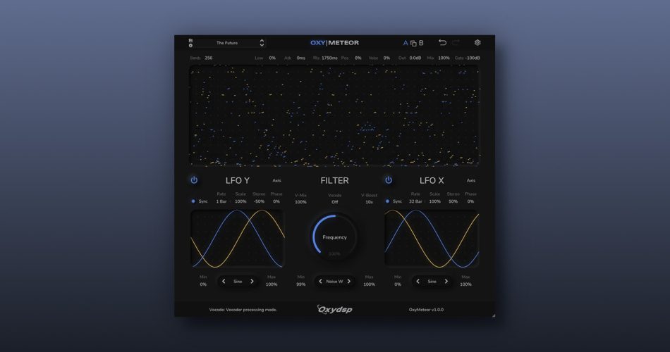 OxyMeteor spectral phasing and vocoding plugin by OxyDSP