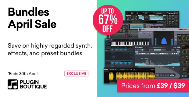 Save up to 67% on Plugin Boutique Bundles incl. Scaler EQ, Scaler 2, Core Collection, StereoSavage & more