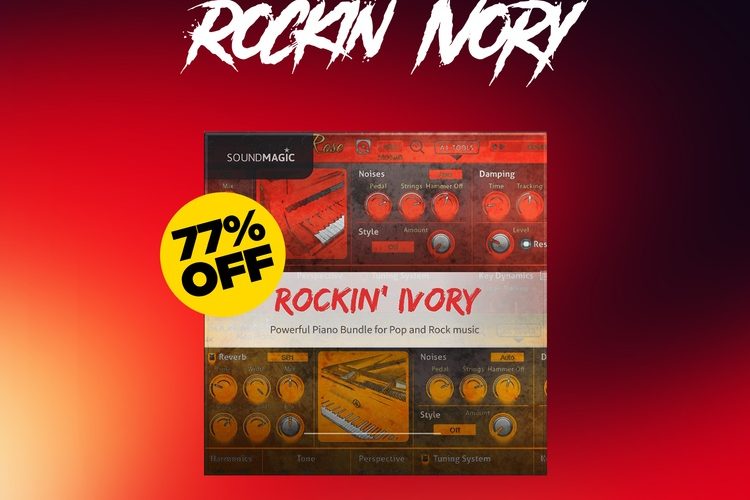 Save 77% on Rockin’ Ivory piano bundle by Sound Magic