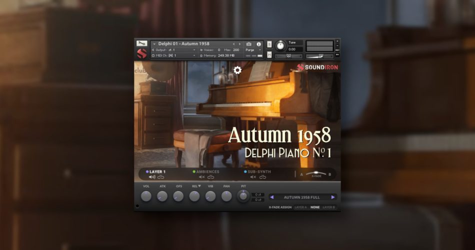 Save 25% on Delphi Piano #1: Autumn 1958 for Kontakt by Soundiron