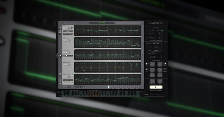 Save 50% on Thesys creative pitch sequencer by Sugar Bytes