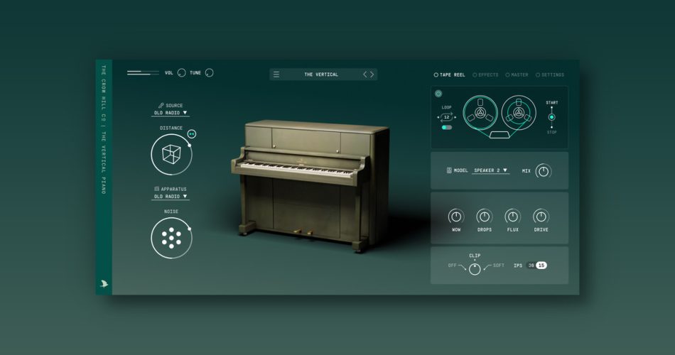 The Crow Hill Company releases The Vertical Piano virtual instrument