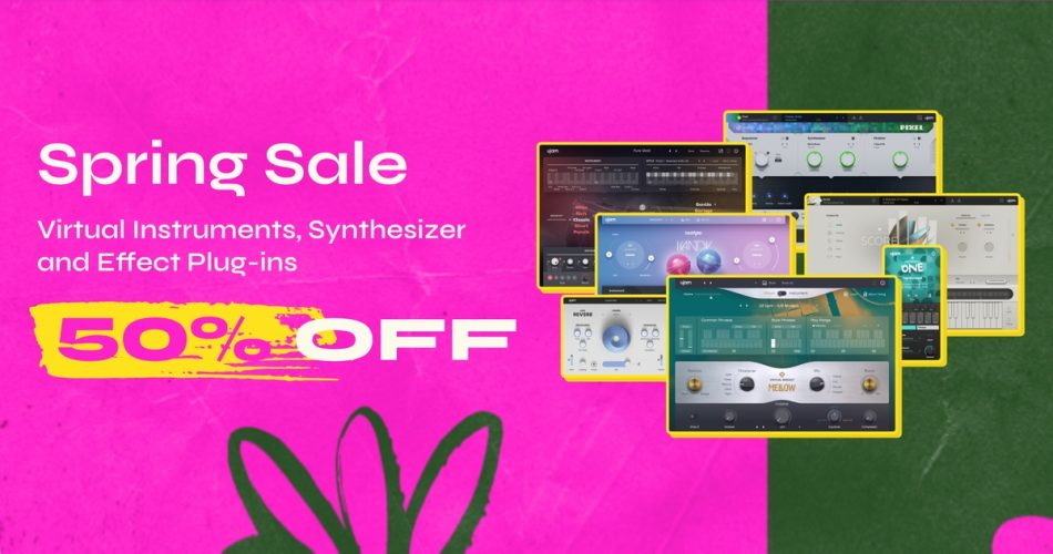 UJAM Spring Sale: Save 50% on virtual instruments and effect plugins