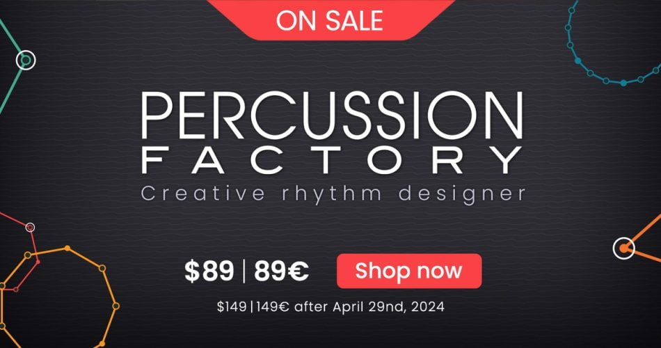 Save 40% on Percussion Factory virtual instrument by UVI
