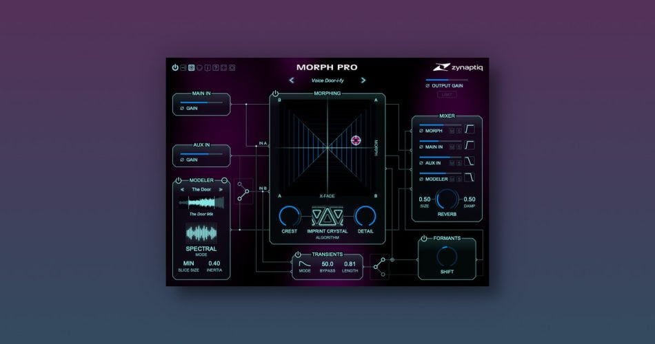 Morph 3 Pro audio morphing plugin by Zynaptiq on sale for $169 USD