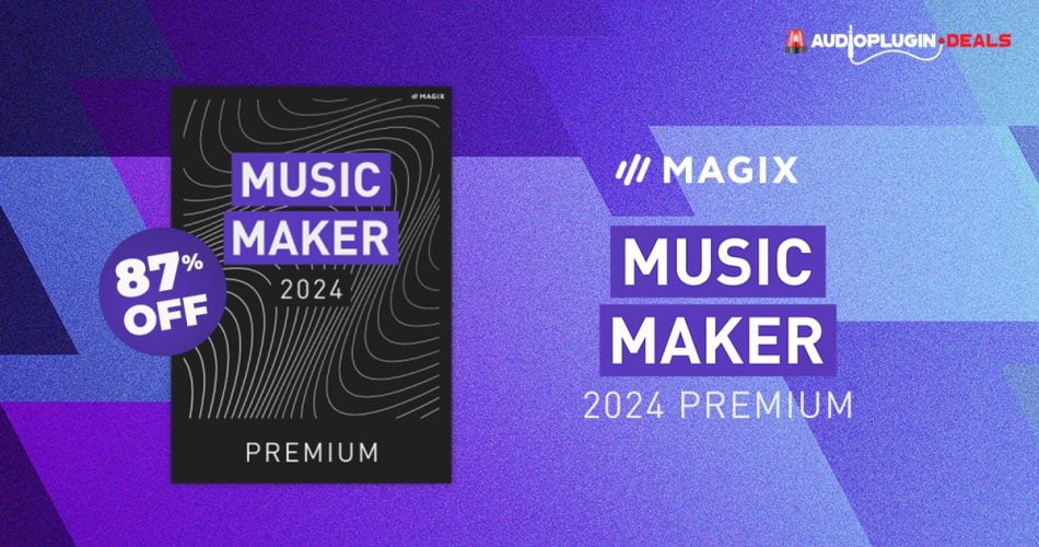 Magix Music Maker 2024 Premium software on sale for $29 USD