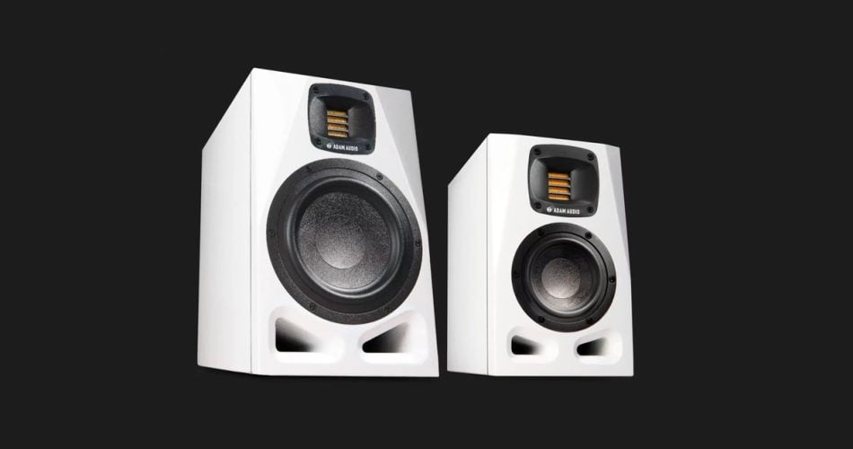 Adam Audio A4V A7V White Studio Monitors