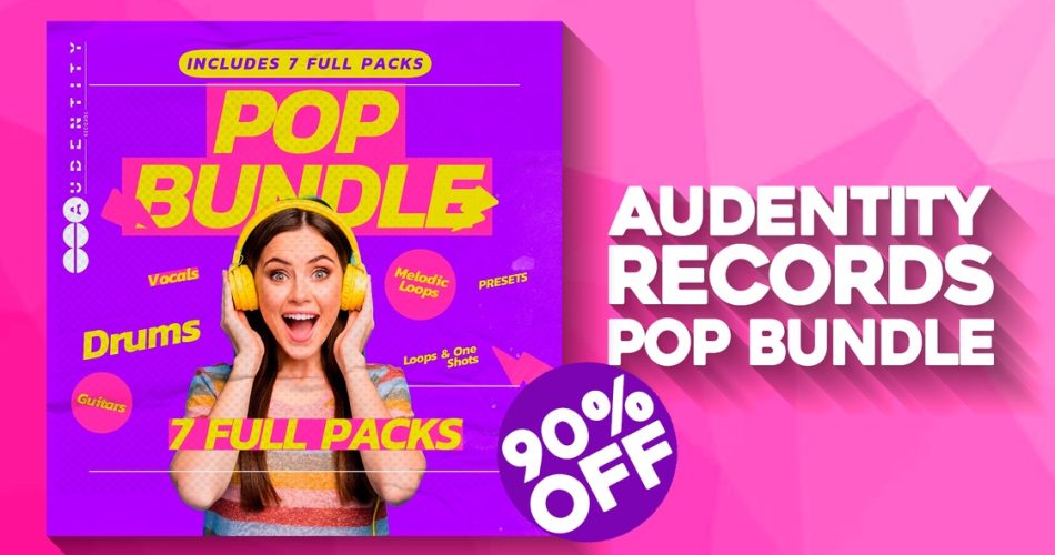 Save 90% on 7-in-1 Pop Bundle 2024 by Audentity Records