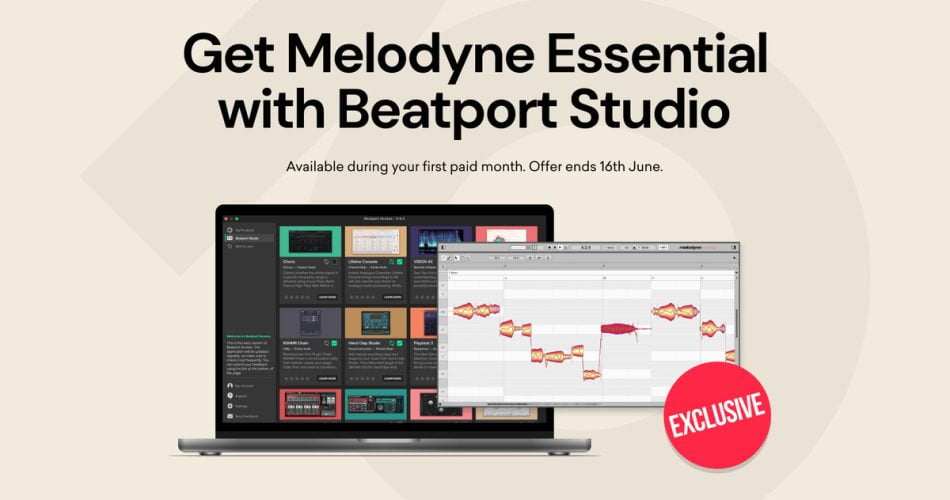 Free Melodyne 5 Essential with Beatport Studio