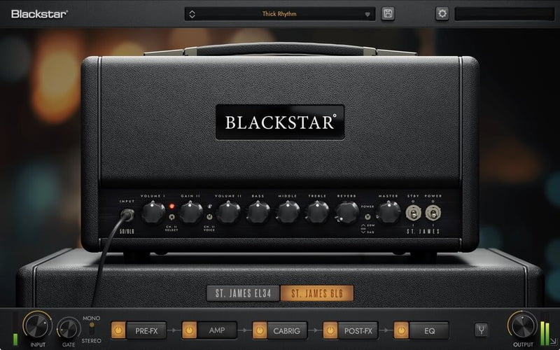 St. James Suite guitar amp plugin suite by Blackstar on sale for  USD