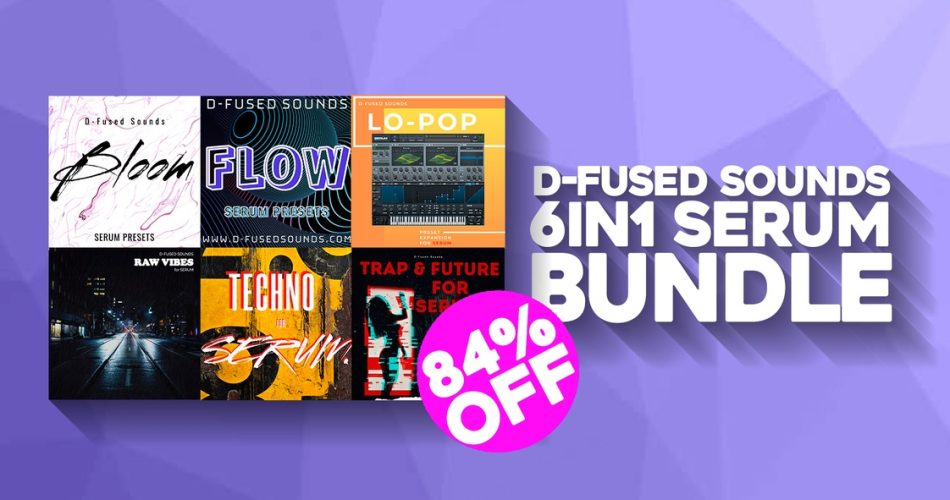 Save 84% on 6-in-1 Serum Bundle by D-Fused Sounds