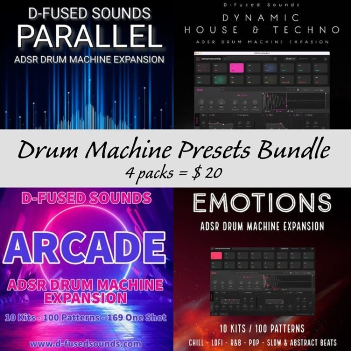 D Fused Sounds ADSR Drum Machine Bundle