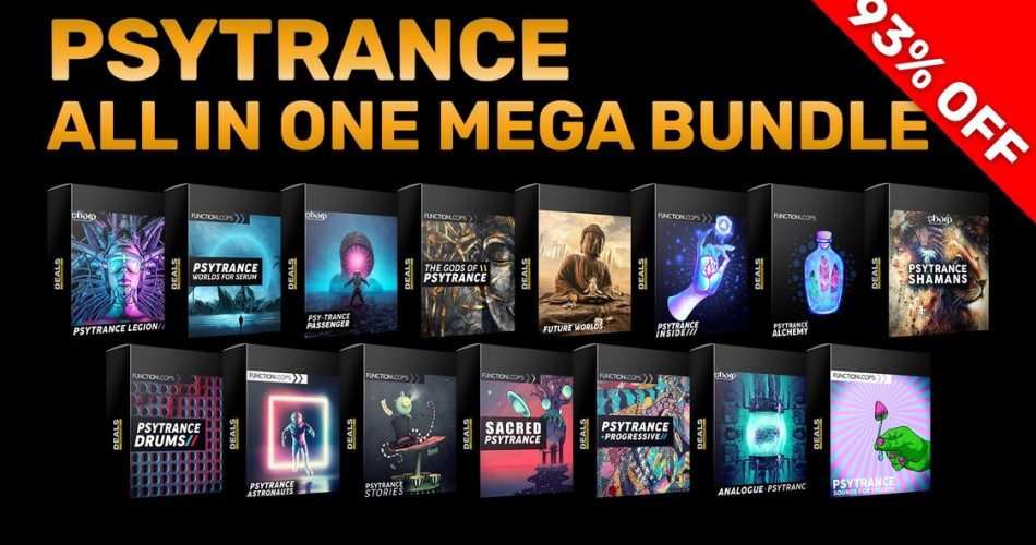 Save 93% on Psytrance All In One Mega Bundle by Function Loops