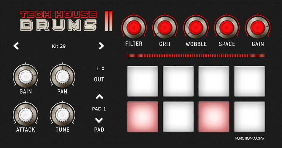 Function Loops releases Tech House Drums free instrument (VST3/AU)