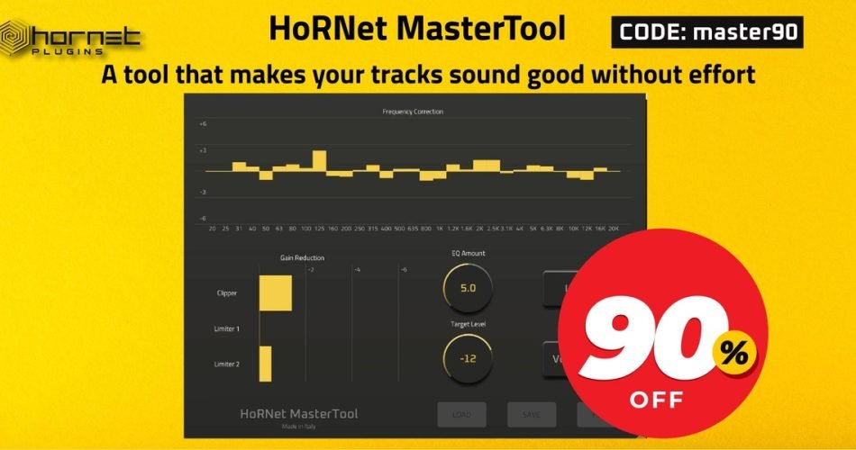 Save 90% on HoRNet MasterTool mastering effect plugin