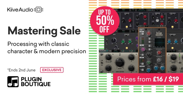Save up to 50% on Kiive Audio’s mastering effect plugins