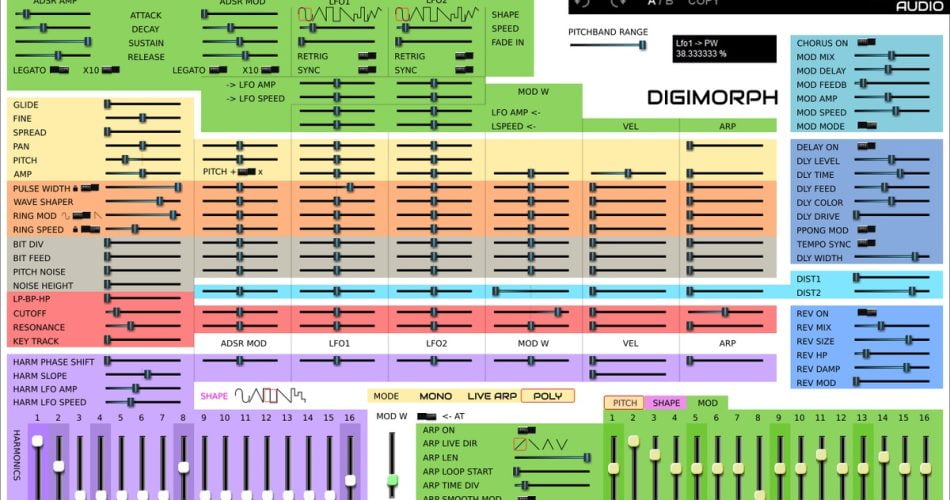 Linda Audio releases Digimorph free synthesizer for Windows