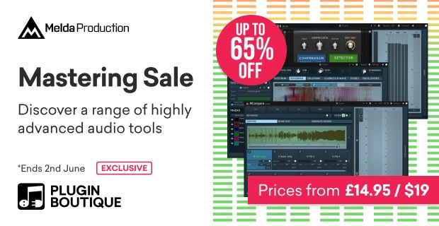 Save up to 65% on MeldaProduction’s mastering effect plugins
